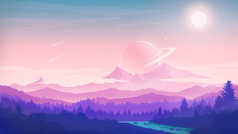 Sci Fi, Landscape, Mountain, Planet, HD wallpaper