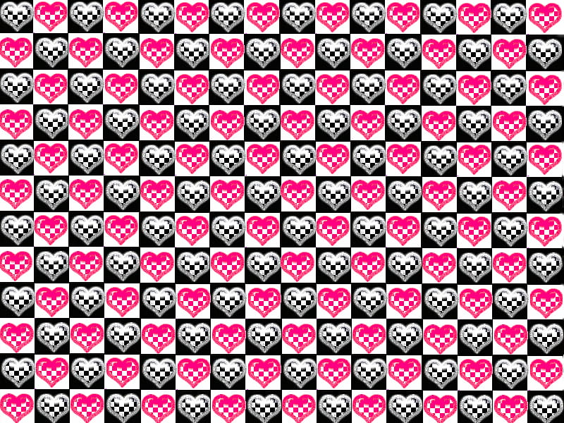 chekky heartjes pink black white, love, black, labrano, white, heatjes, corazones, pink, flag, HD wallpaper