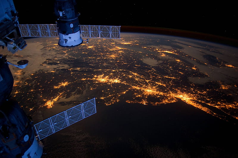 USA's Northeast Megalopolis from Space, architecture, modern, cool, usa, space, fun, HD wallpaper