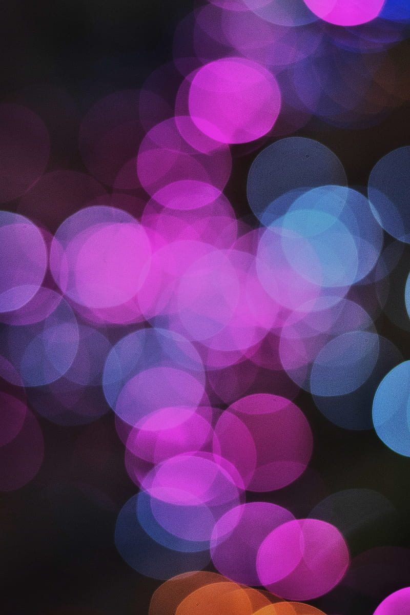 circles, glare, multicolored, abstraction, HD phone wallpaper