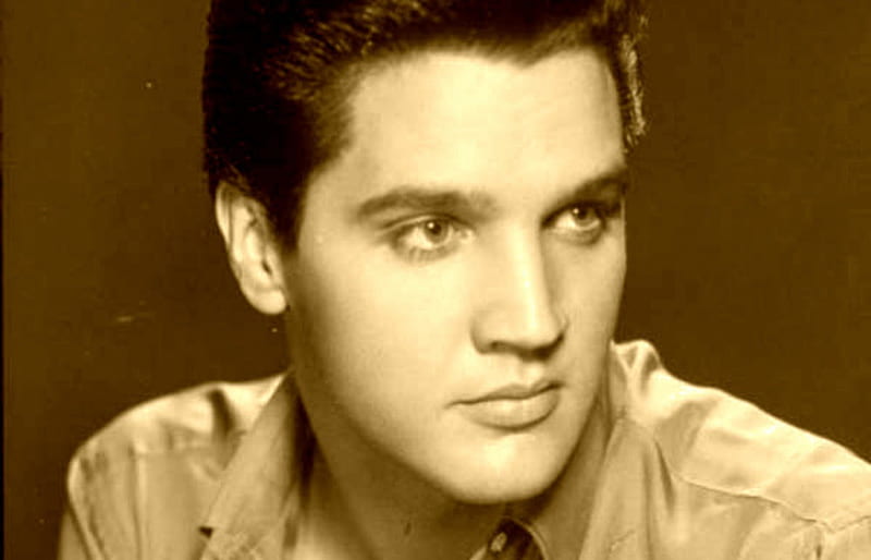 Elvis Presley, sepia, artist, movie, music, man, singer, retro, young, actor, vintage, HD wallpaper