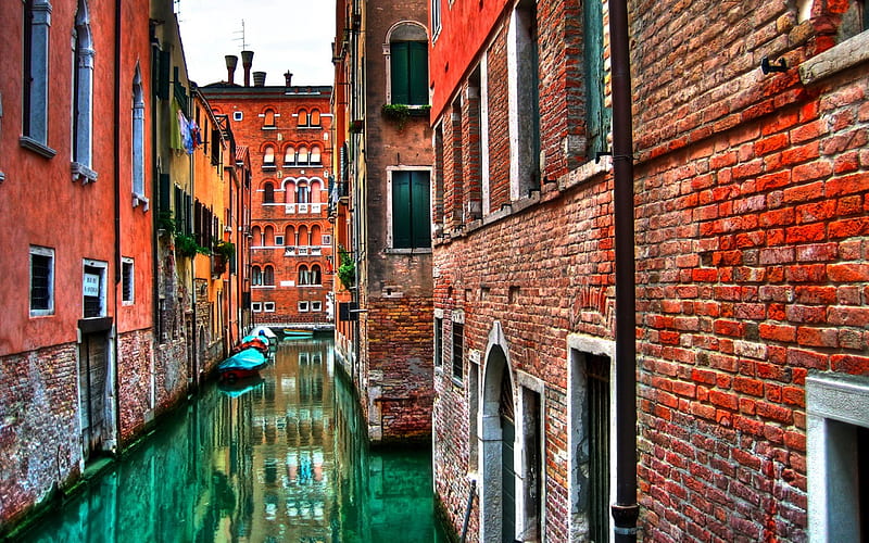 Venetian Roads, venice, gondola, waterway, italy, HD wallpaper