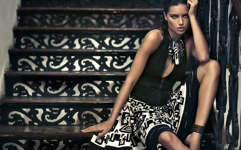 Adriana Lima, donna karan, haiti, model, beauty, fashion, HD wallpaper