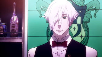 Death parade anime série de tv pintura diamante dos desenhos animados  chiyuki e decim cartaz ponto