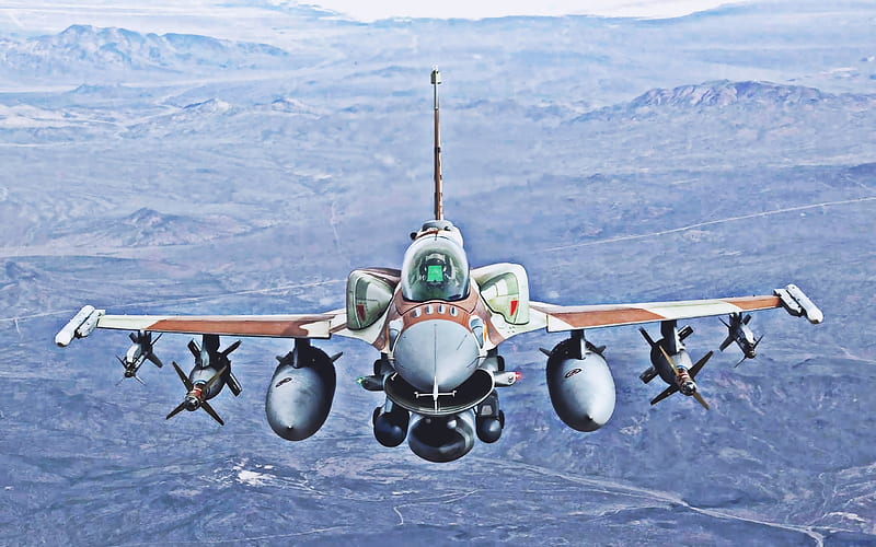 General Dynamics F-16 Fighting Falcon, close-up, jet fighter, General Dynamics, US Army, Flying F-16, fighter, F-16, combat aircraft, HD wallpaper