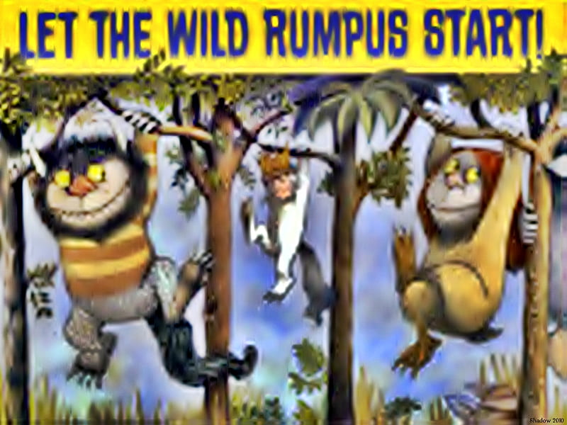 Wild Rumpus, wild things, rumpus, critters, funny, HD wallpaper