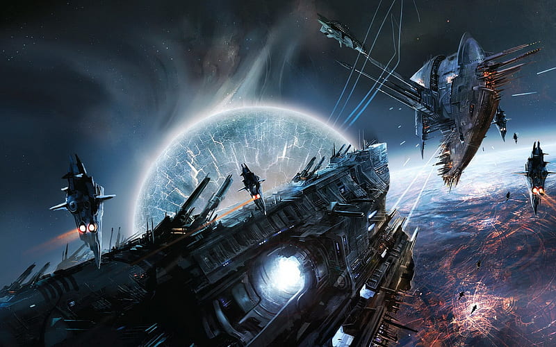 War, Space, Sci Fi, Battle, HD wallpaper