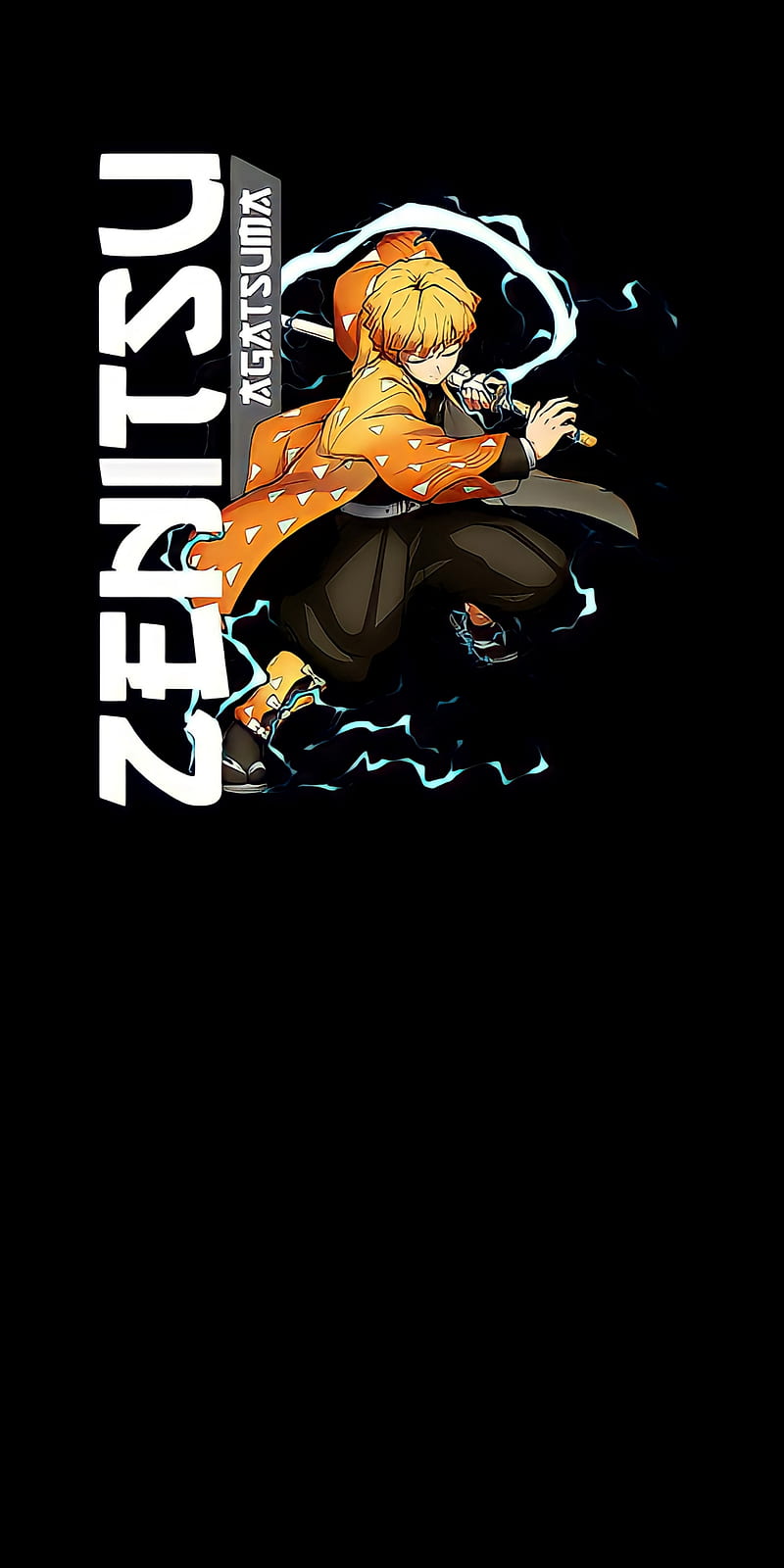 Agatsuma Zenitsu , anime, HD phone wallpaper