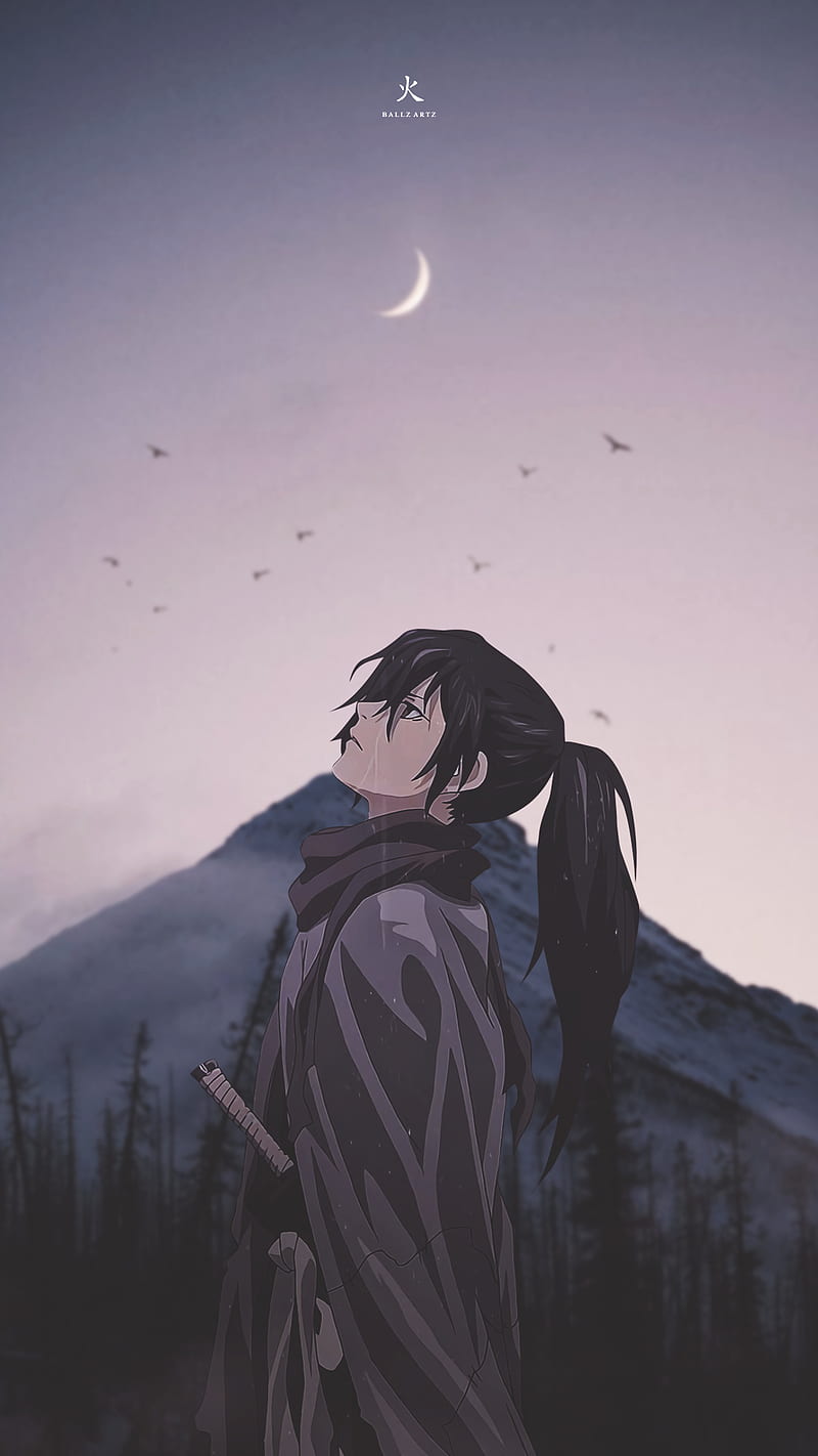 Dororo Hyakkimaru, alone, mountain, japan, sad, 90s, samurai, anime, HD  phone wallpaper