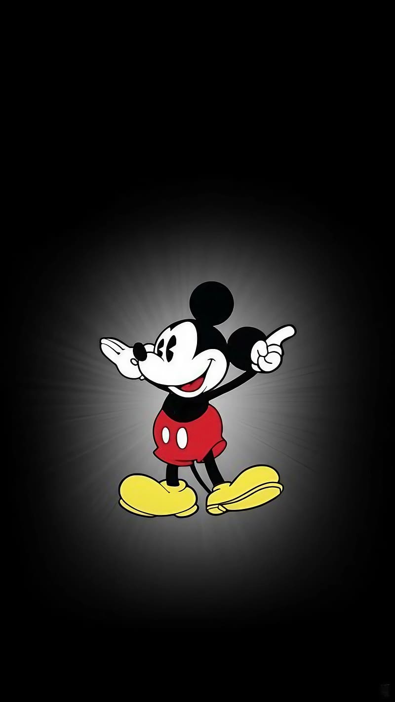 Apple Watch Mickey Mouse, Animated, cartoon, HD phone wallpaper
