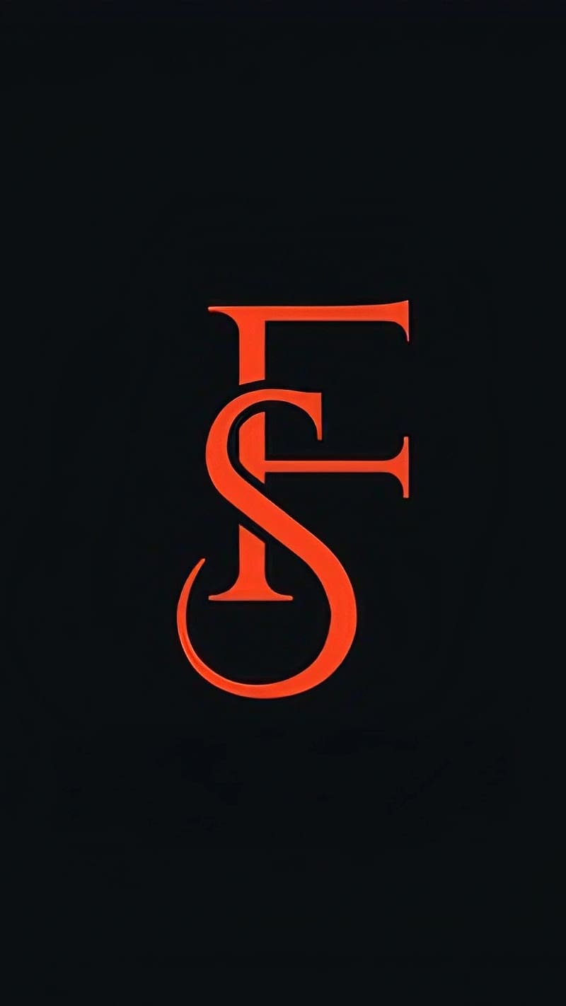 F S Naam Ke, orange, naam, f s, HD phone wallpaper