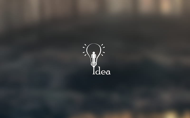 IDEA, idea, typography, artist, HD wallpaper