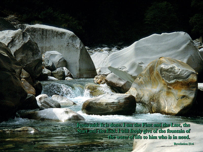 River Of Life, rocks, river, current, cold, HD wallpaper