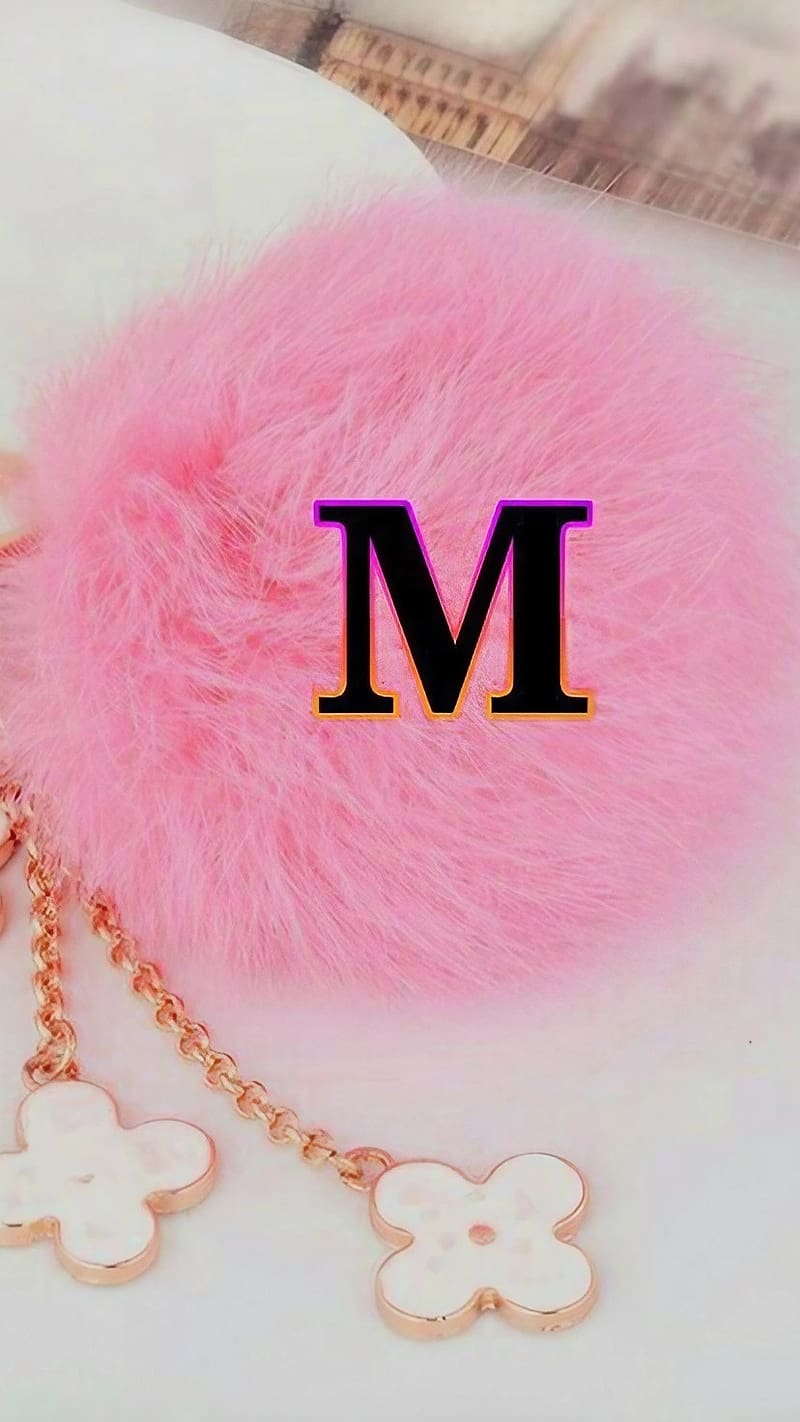 M Ke Naam Se, Pink Cushion Keychain, pink keychain, HD phone wallpaper