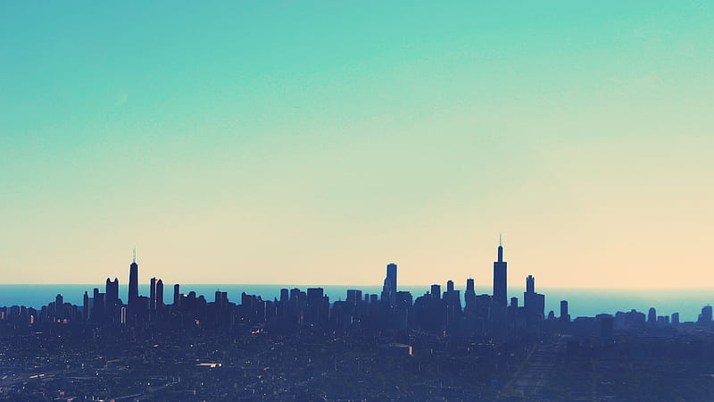 Chicago City Skyline, HD wallpaper