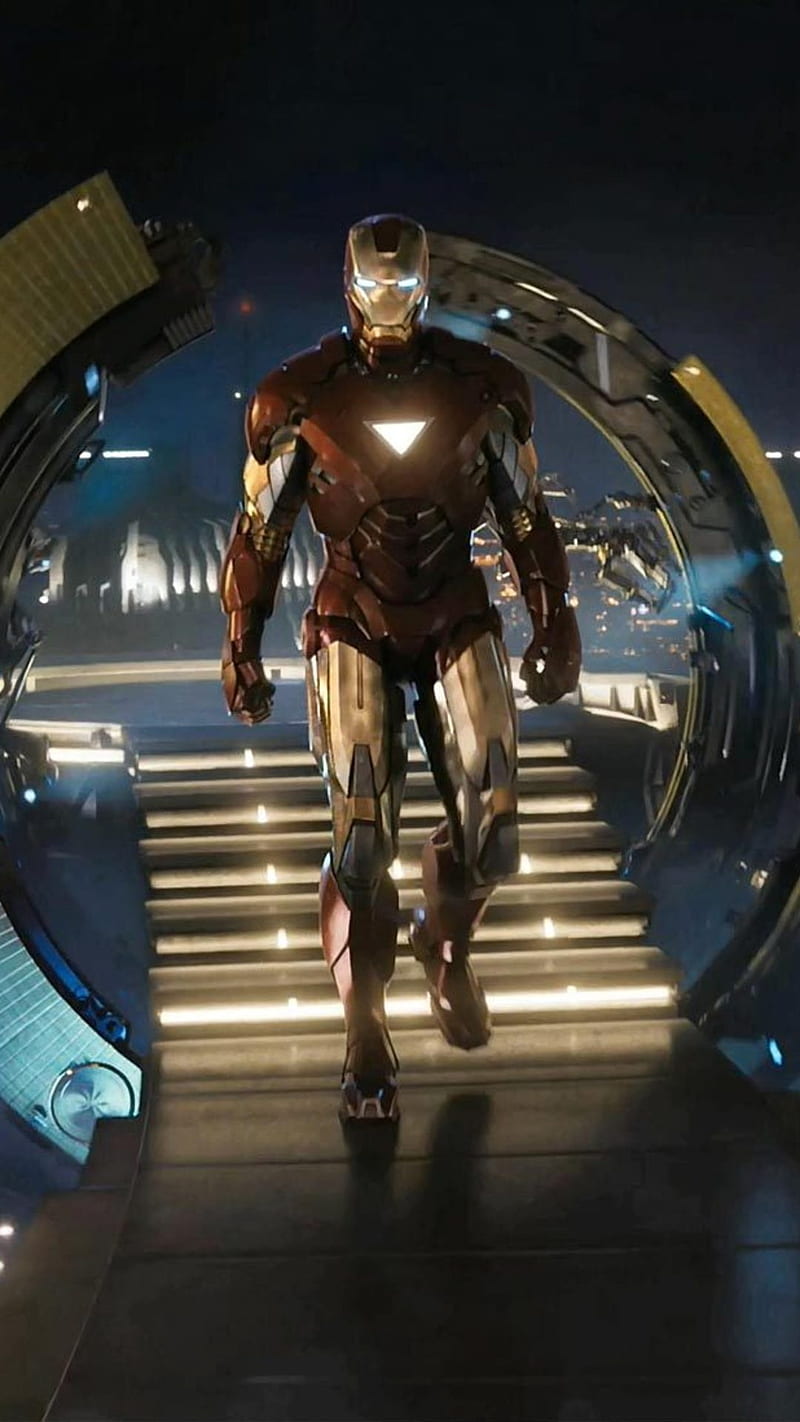 Iron Man walk , iron man, technology, la maquina, robert downy jr, avengers, super hero, HD phone wallpaper