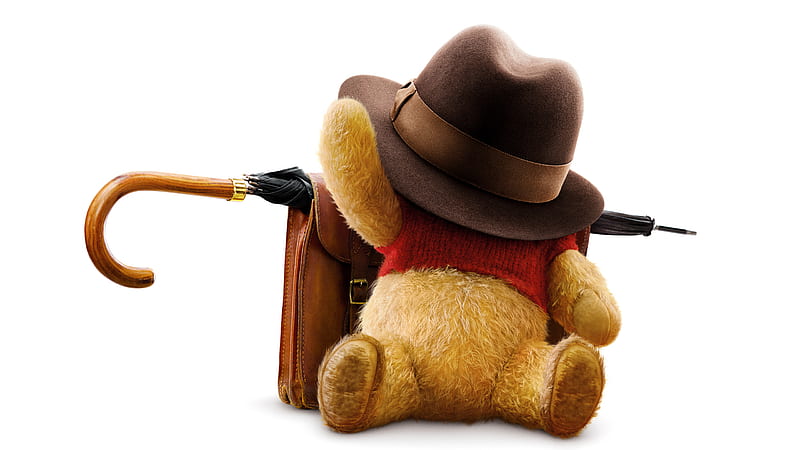 Winnie The Pooh In Christopher Robin Movie , winnie-the-pooh, christopher-robin, 2018-movies, movies, disney, HD wallpaper