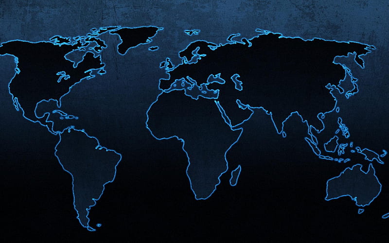 World Map Dual Monitor, HD wallpaper