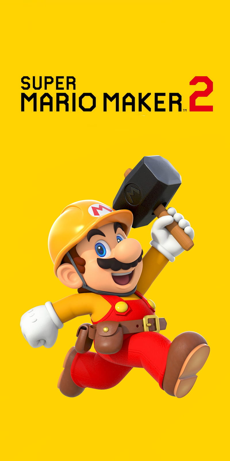 Builder Mario, maker, nintendo, super, super mario maker 2, HD phone wallpaper