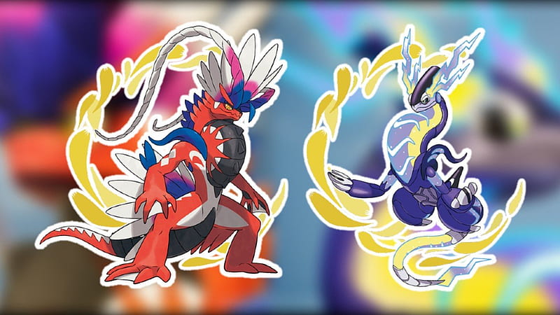 Miraidon and Koraidon Pokemon Scarlet Violet 4K Wallpaper iPhone