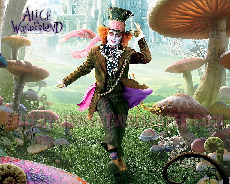 Alice in Wonderland;funny;Depp;Mad hatter, alice in wonderland, moveis, hatter, alice, HD wallpaper