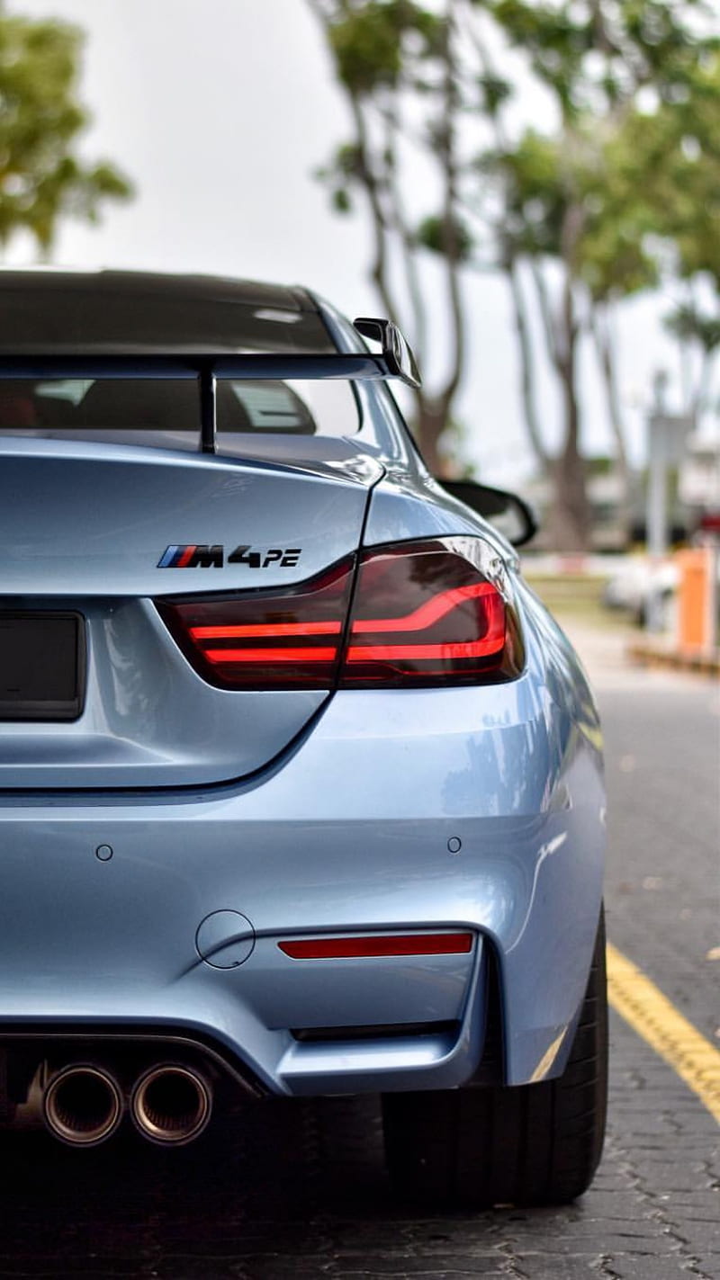 BMW M4, auto, car, coupe, f82, m power, rear view, tuning, vehicle, HD phone wallpaper