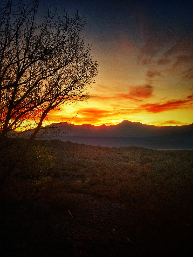 Mendoza argentina, mon, red, sunset, HD phone wallpaper