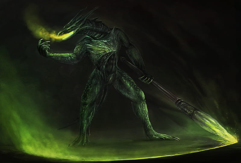 Dark Souls Monster, artist, artwork, monster, digital-art, HD wallpaper
