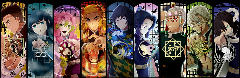 Kimetsu no Yaiba Characters, HD wallpaper