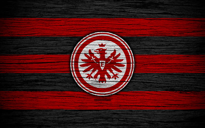 Eintracht Frankfurt Bundesliga, logo, Germany, wooden texture, FC Eintracht Frankfurt, soccer, Eintracht, football, Eintracht Frankfurt FC, HD wallpaper