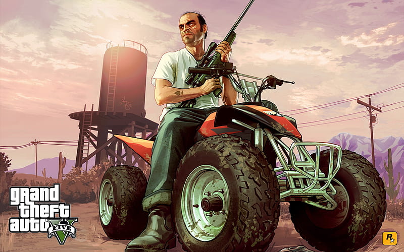 trevor atv-Grand Theft Auto V GTA 5 Game, HD wallpaper