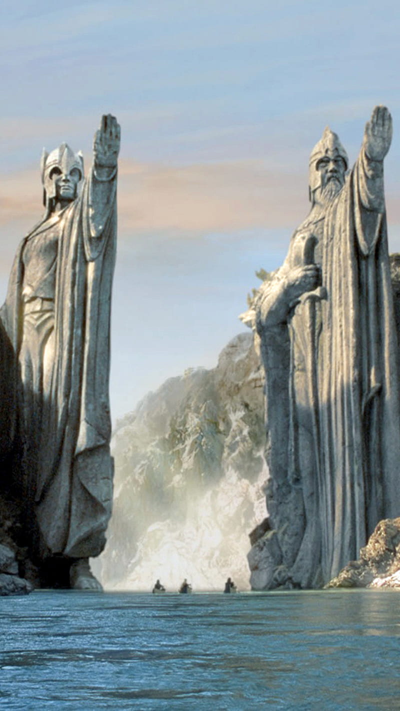 Argonath, Hobbit, King, Kings, Lord, Lord Of The Rings, Ring, Statue,  Tolkien, Hd Phone Wallpaper | Peakpx