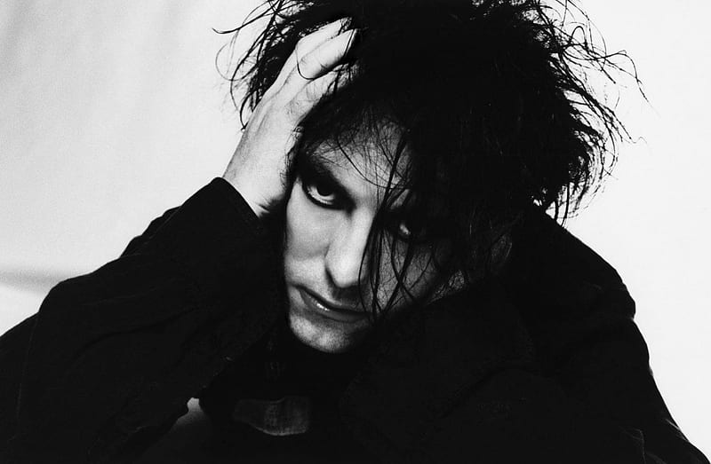 Robert Smith ~ The Cure, The Cure, Robert Smith, Songwriter, Singer, Black and White, Goth, HD wallpaper