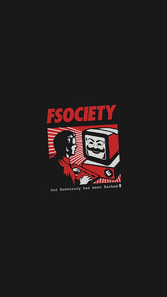 Mr Robot Fsociety Mask Minimalist Digital Art 4K Wallpaper #47