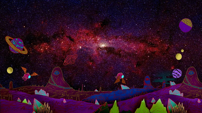 Rick and Morty HD Wallpaper - Intergalactic Adventures by patrika, rick et  morty 