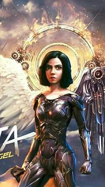 Alita, angel, anjo, battle, combate, cybernetic, filme, girl, movie, robo,  HD phone wallpaper