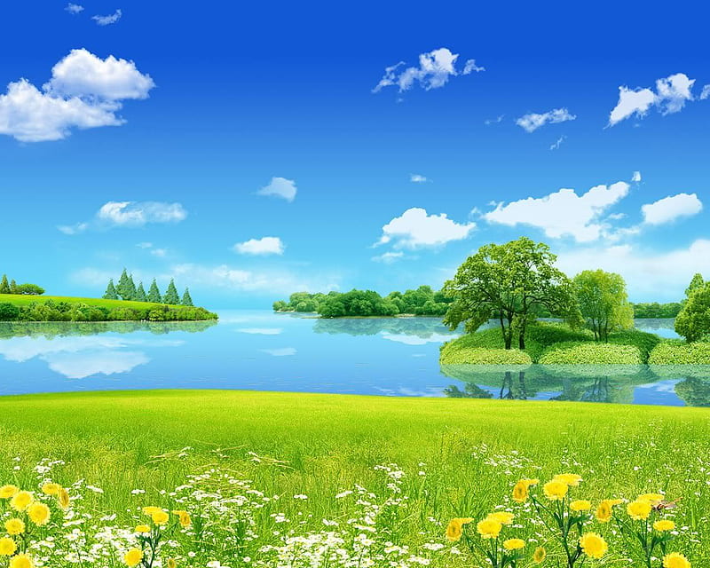 Download wallpaper: Dreamland landscape 3840x2400
