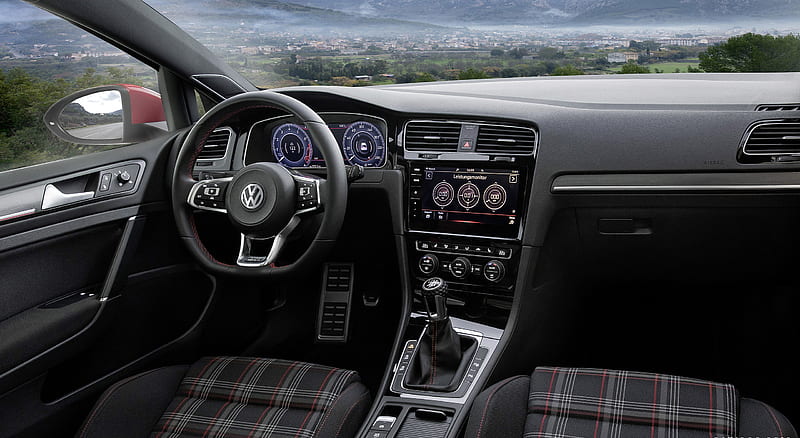 liefde Beroemdheid Landelijk 2017 Volkswagen Golf 7 GTI Facelift - Interior, car, HD wallpaper | Peakpx