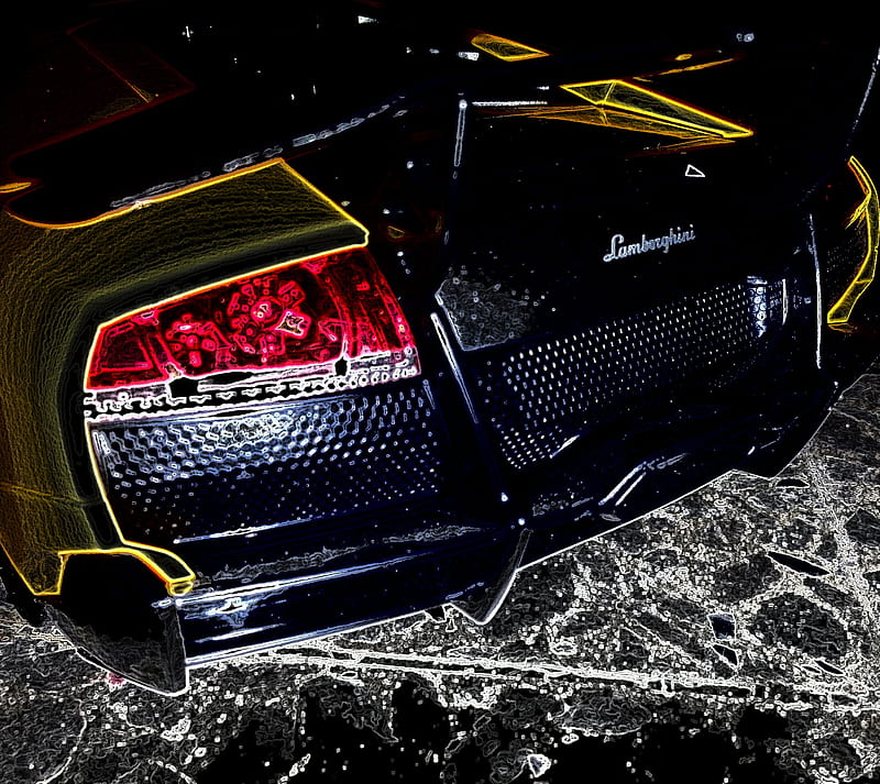 Lamborghini LP-670, lp-670, neon crust version, HD wallpaper