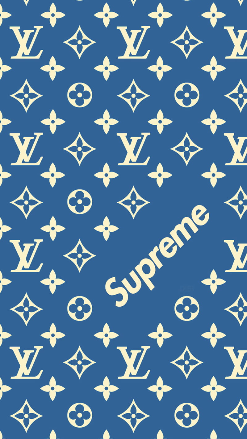 Supreme LouisVuitton, blue, louis vuitton, HD phone wallpaper | Peakpx