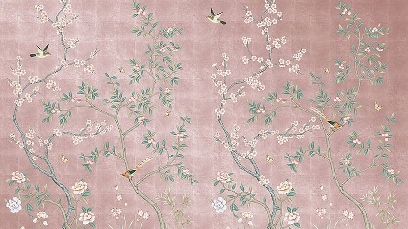 Chinoiserie Wallpaper Peel and Stick Watercolor Palm Tree  Etsy UK