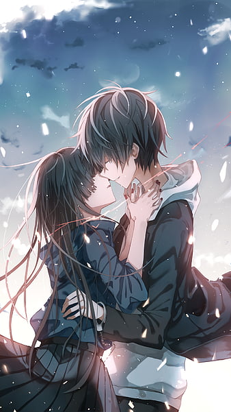 Anime Couple - Couple - Romance - Kiss Wallpaper Download | MobCup