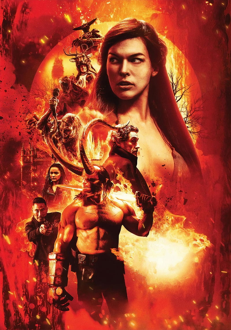 Milla Jovovich Hellboy Movie Poster, HD phone wallpaper