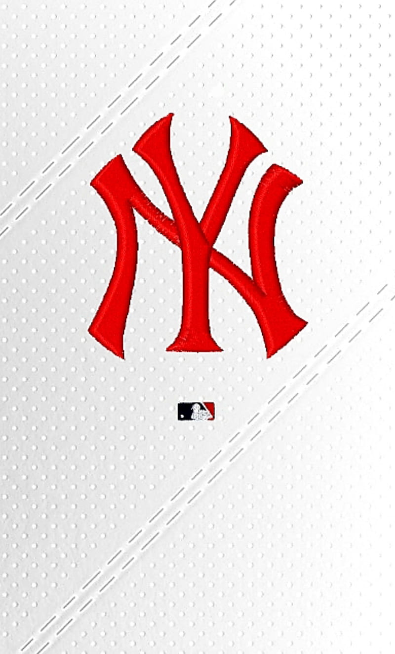 New York Yankees, baseball, bronx bombers, logo, mlb, red, team, white ...