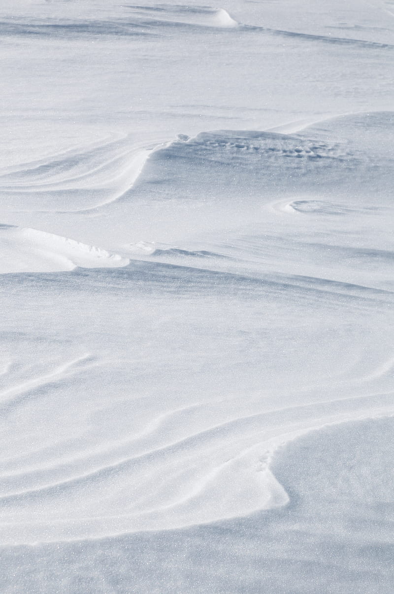 snow, snowdrifts, white, winter, HD phone wallpaper