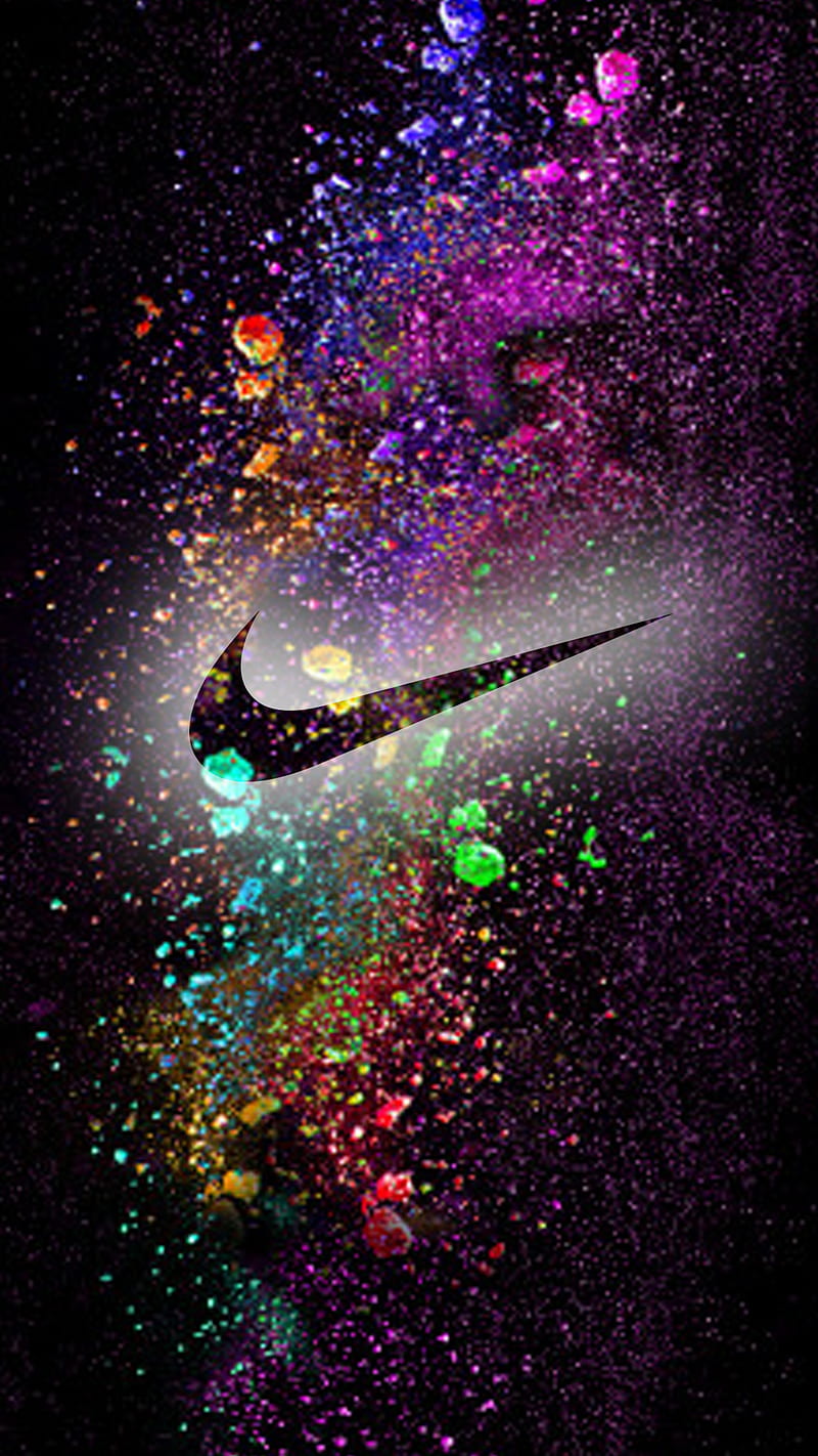 abrigo lengua jugo Nike, black, colors, colours, logo, HD phone wallpaper | Peakpx