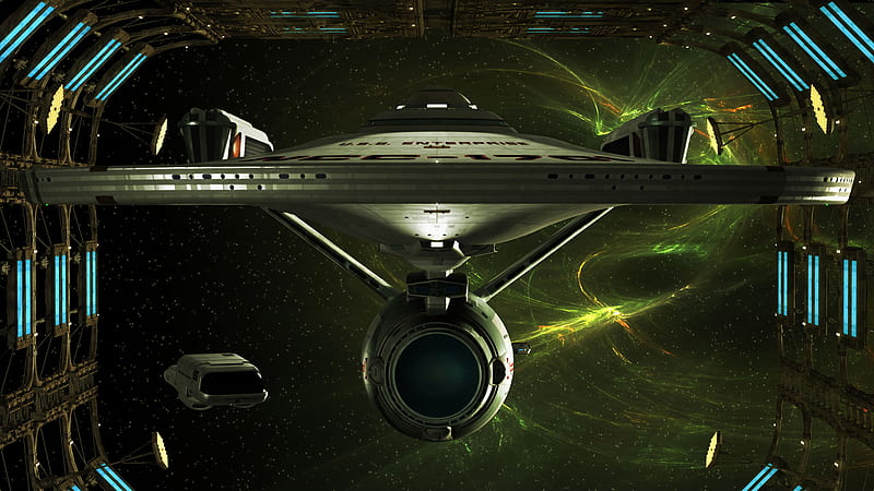 Star Trek With Green Light Radiation On Background Star Trek, HD wallpaper