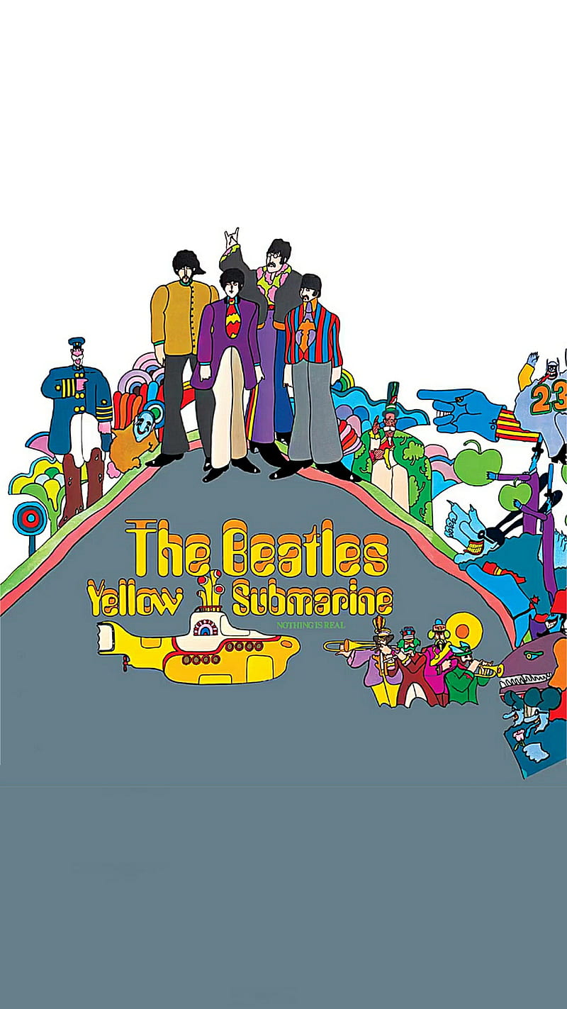Yellow Submarine, art, world, Beatles, Album, HD phone wallpaper