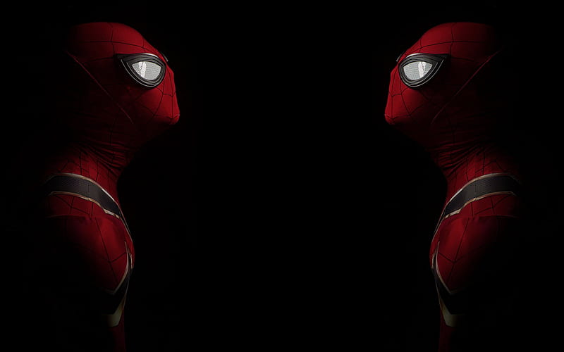 Spiderman, face to face, superheroes, Spiderman mask, Spiderman costume, Spiderman character, HD wallpaper