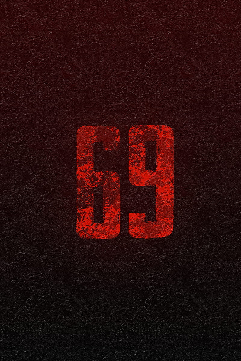 69, anime, black, dark, iphone, logo, never, one, red, HD phone wallpaper |  Peakpx